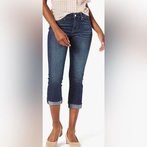 Levi Strauss signature mid rise pocket denim capri size 20